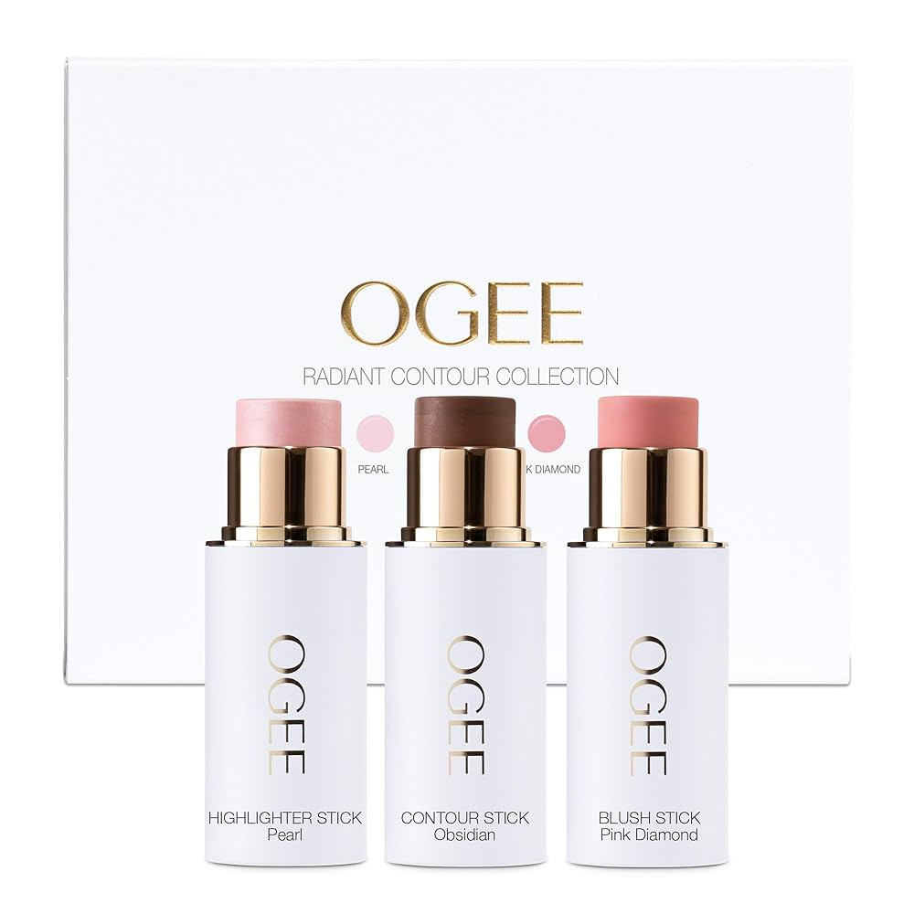 Ogee Face Stick Radiant Collection Trio - Contour Stick Makeup Collection - Certified Organic Con... | Amazon (US)