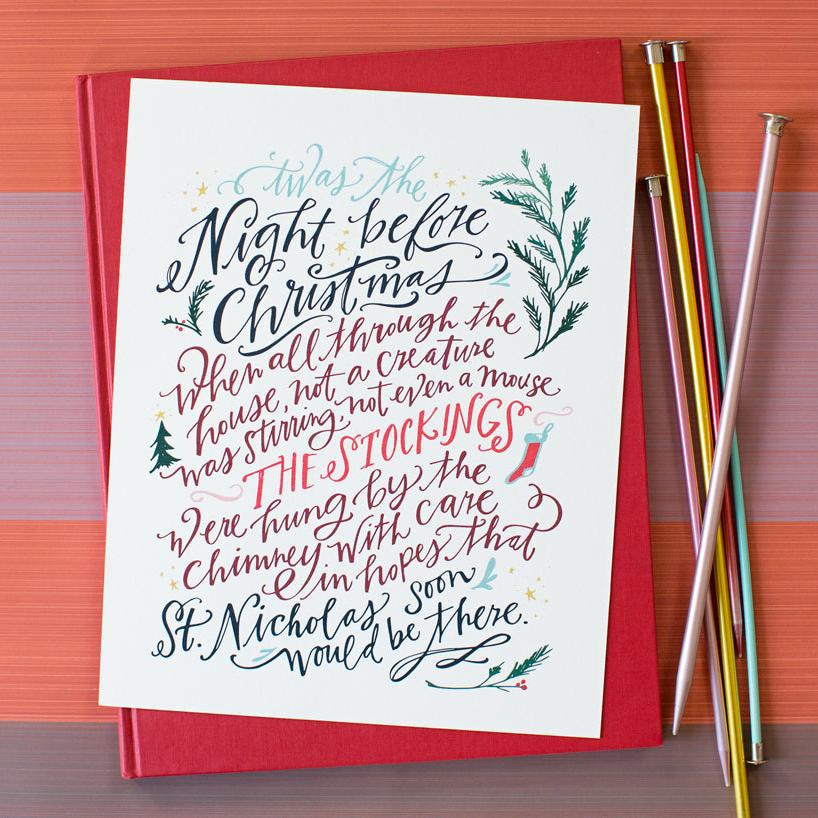 Night Before Christmas | Art Print | Lindsay Letters, LLC
