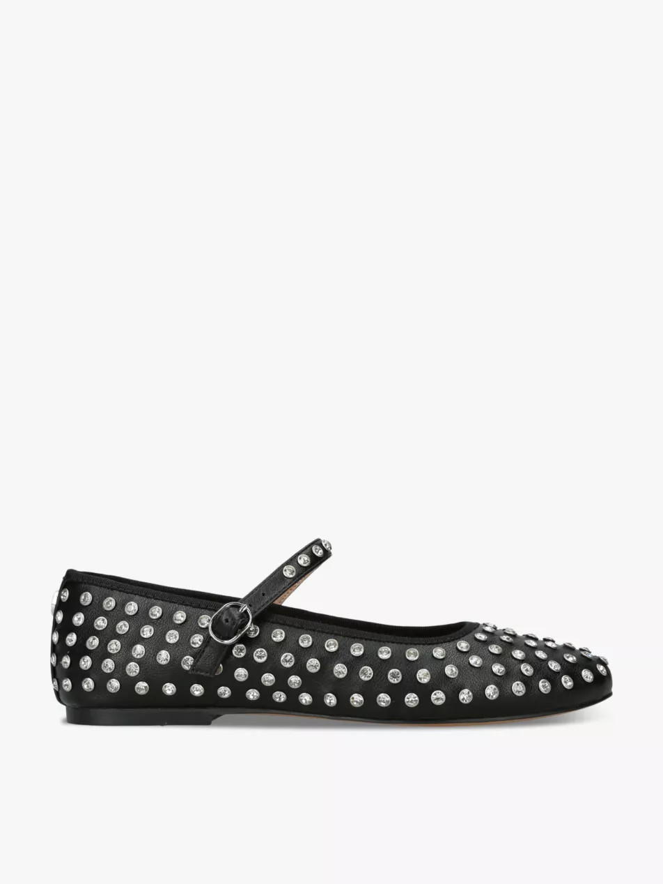 Vinetta-R rhinestone-embellished faux-leather pumps | Selfridges