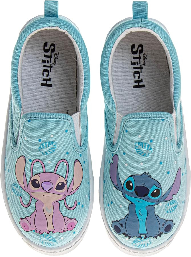 Disney Lilo and Stitch Lowtop Sneakers - Stitch Low Top Shoes Slipon Closure Cushioned Lightweigh... | Amazon (US)