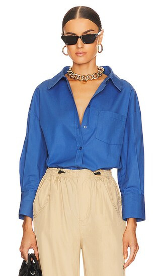 Mika Shirt in Electric Blue | Revolve Clothing (Global)
