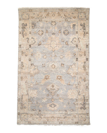 5x8 Wool Shirin Leif Hand Knotted And Hand Carded Area Rug | TJ Maxx