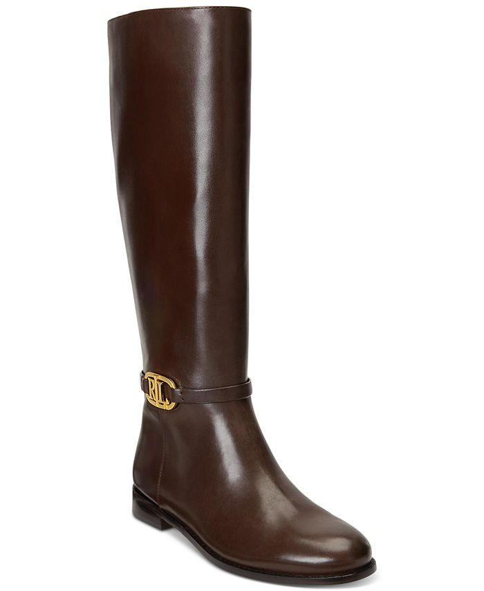 Lauren Ralph Lauren Women's Bridgette Buckled Riding Boots - Macy's | Macys (US)