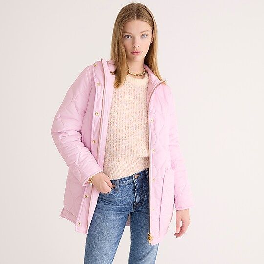 New quilted cocoon puffer coat | J.Crew US