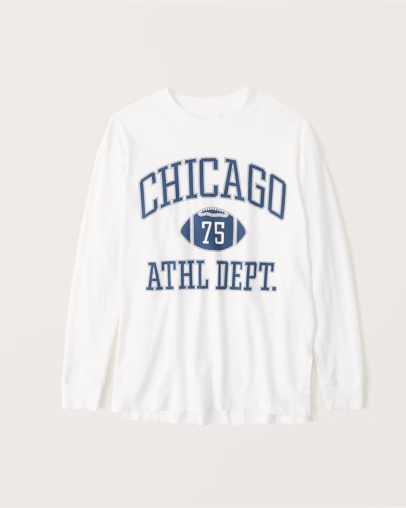 Long-Sleeve Boyfriend Graphic Tee | Abercrombie & Fitch (US)