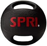 SPRI Xerball, 12 lbs, Black, Dual Grip, Medicine Ball with Handles for Dynamic and Static Exercises, Gym Ball for Strength Building, Stretching, and Muscle Toning, Workout Equipment | Amazon (US)