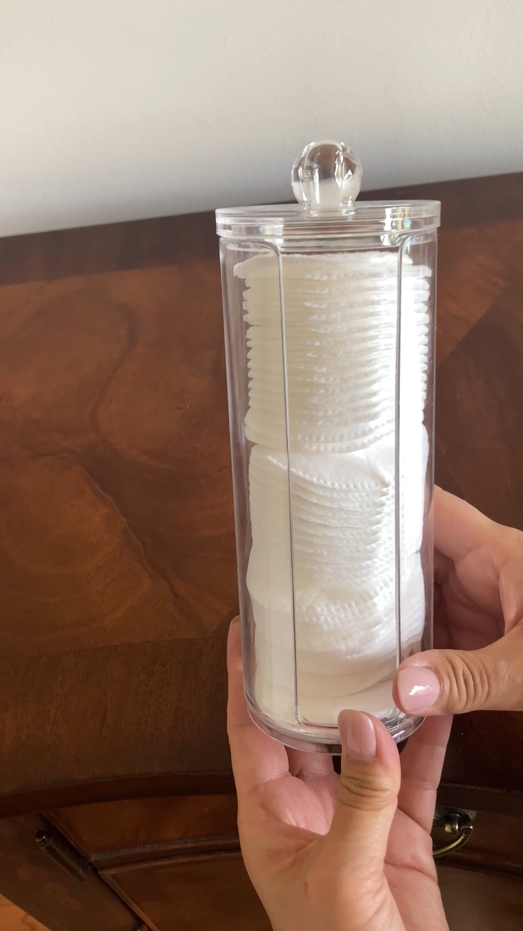 No more messy countertops or scattered cotton pads! This adorable cotton pad holder keeps everything perfectly organized and looks so cute doing it. 

Do you love keeping your vanity neat but still stylish? 
 Check out my LTK to shop this must-have organizer and elevate your self-care setup! 

#OrganizationMadeCute #VanityGoals #StayOrganized #BathroomAesthetic

#LTKBeauty #LTKHome #LTKStyleTip