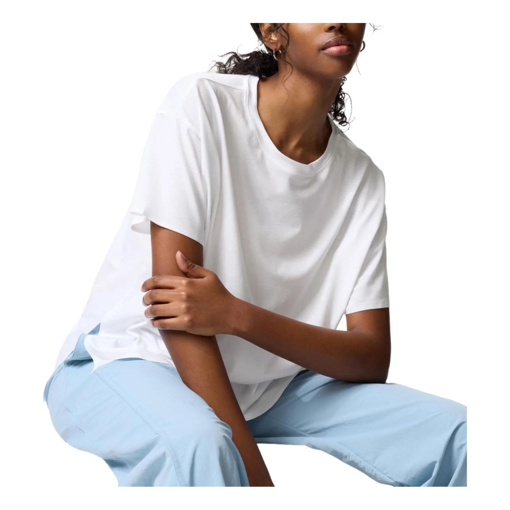 (WMNS) UNIQLO AIRism Seamless Crew Neck Long T-Shirt Short Sleeve 'White' 474415-00 | KICKS CREW