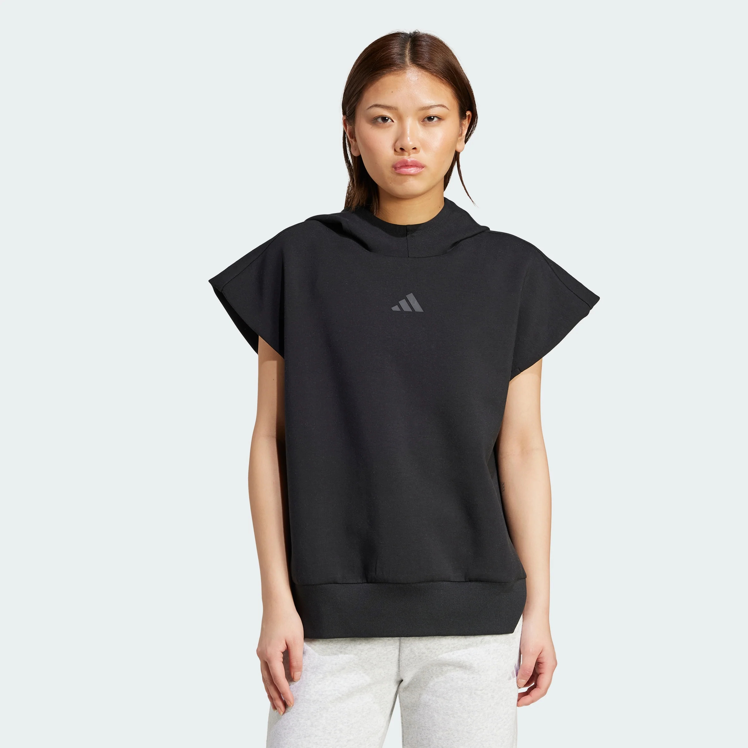 Women's adidas Soft Lux Loose Sleeveless Hoodie | Shop Simon