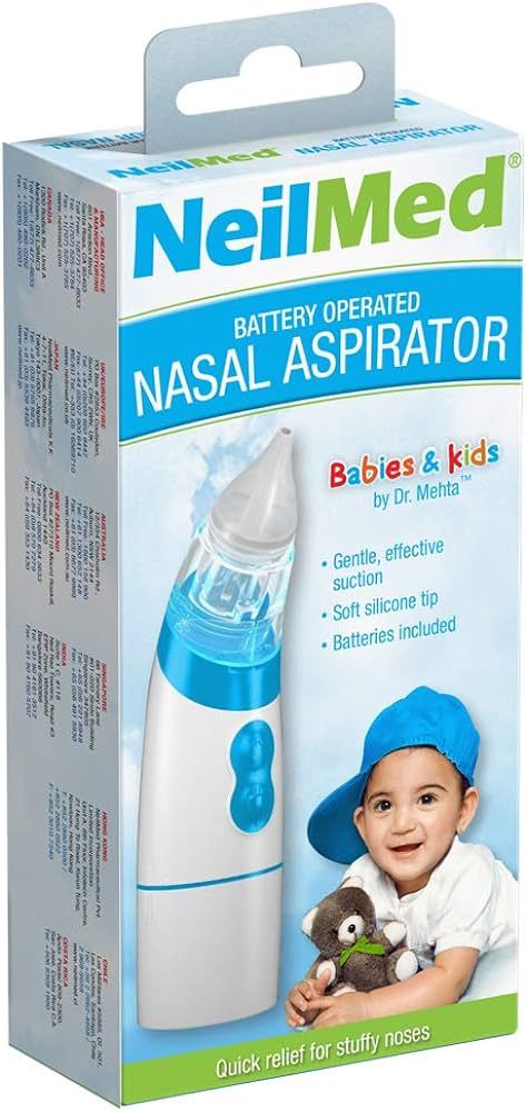 NeilMed Aspirator - Battery Operated Nasal Aspirator for Babies & Kids | Amazon (US)