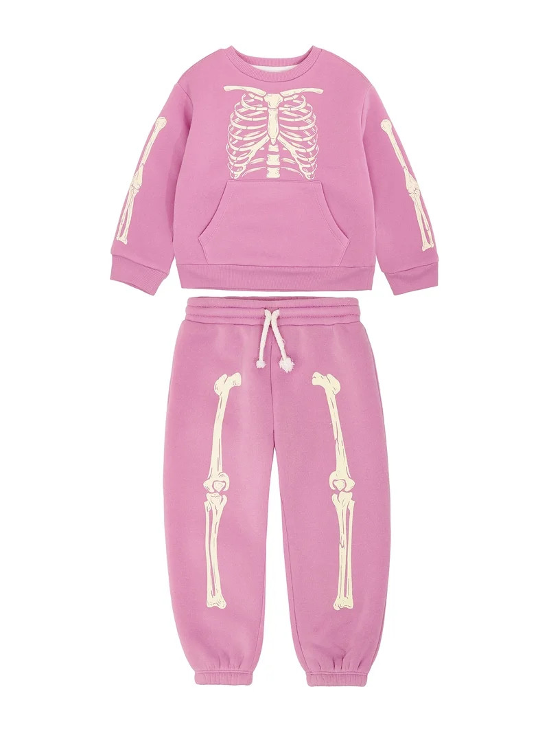 Way To Celebrate Toddler Halloween Pullover and Jogger Set, Sizes 12M-5T | Walmart (US)