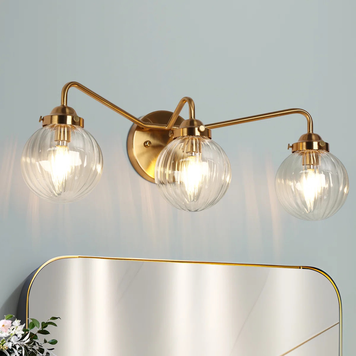 Mercer41 Ulah Irline 3 - Light Dimmable Vanity Light & Reviews | Wayfair | Wayfair North America