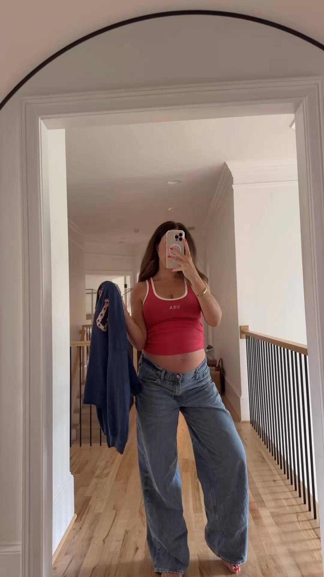 Tank top is $5 and soooo perfect for summer!!! In the small (def runs a lil big). Got the L in the crewneck I would size up! @target #ad #sponsored

#LTKgrwm #LTKootd #LTKBump