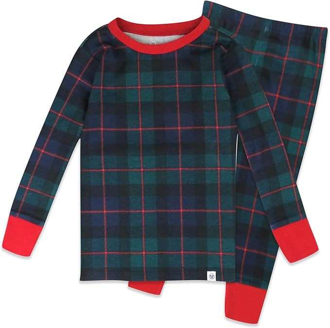 HonestBaby Holiday 2-Piece Pajamas Sleepwear PJs 100% Organic Cotton for Baby, Toddler, Kids | Amazon (US)