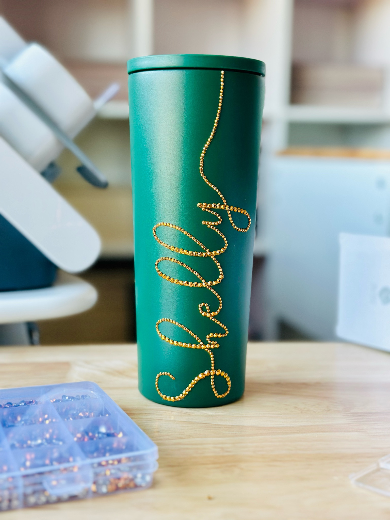 Bling Skinny Tumbler 
I used the “Samantha Font” 

#LTKWedding #LTKParties