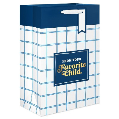 Medium Father's Day Gift Bag, Your Favorite Child 1 Bag 10"x7" | Target