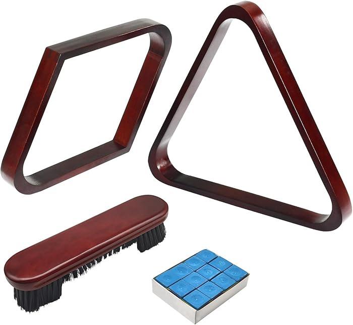 Solid Wood Pool Ball Triangle Rack, Pool Table Ball Holder Positioning Rack,2-1/4" Pool Ball Rack | Amazon (US)