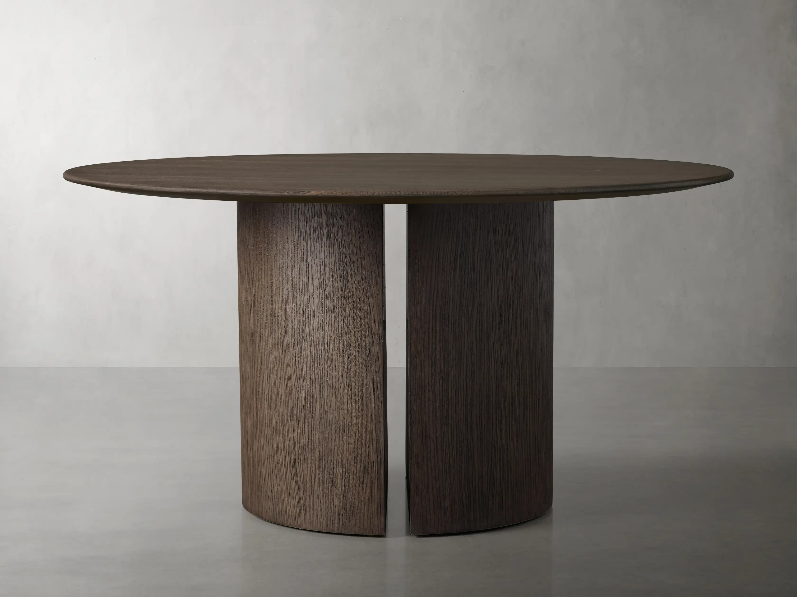 Saint Germain Round Wood Dining Table with Dauphine Base | Arhaus