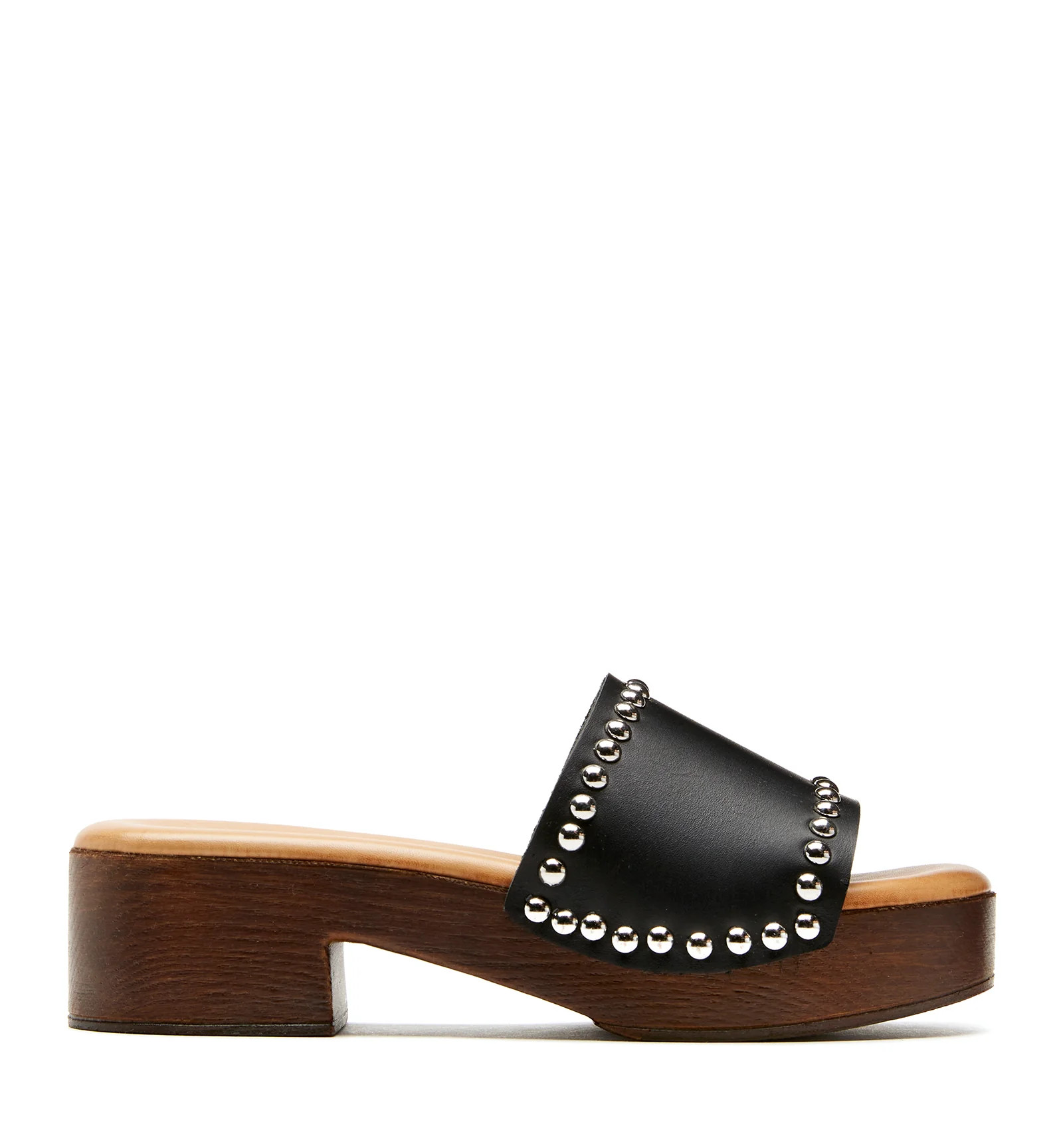 SANTI LEATHER CLOG SANDAL | La Canadienne