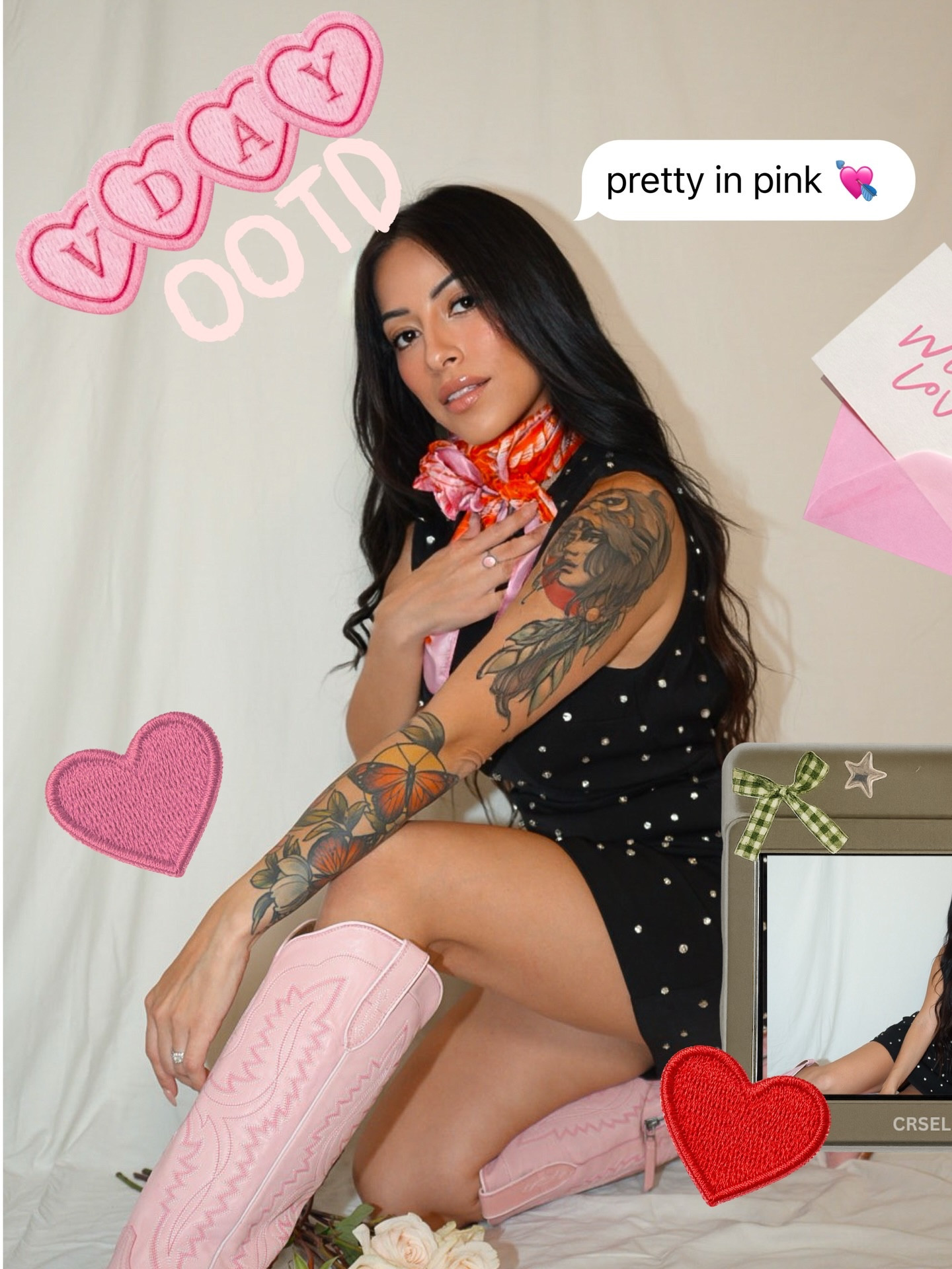 This outfit belongs in my scrapbook 📸📖💌@luckyandblessed_official

#westernfashioninfluencer #valentinesdayoutfit #vdayoutfitinspo #valentinesdaywesternoutfit #vdayootd