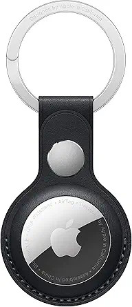 Apple AirTag Leather Key Ring - Midnight | Amazon (US)