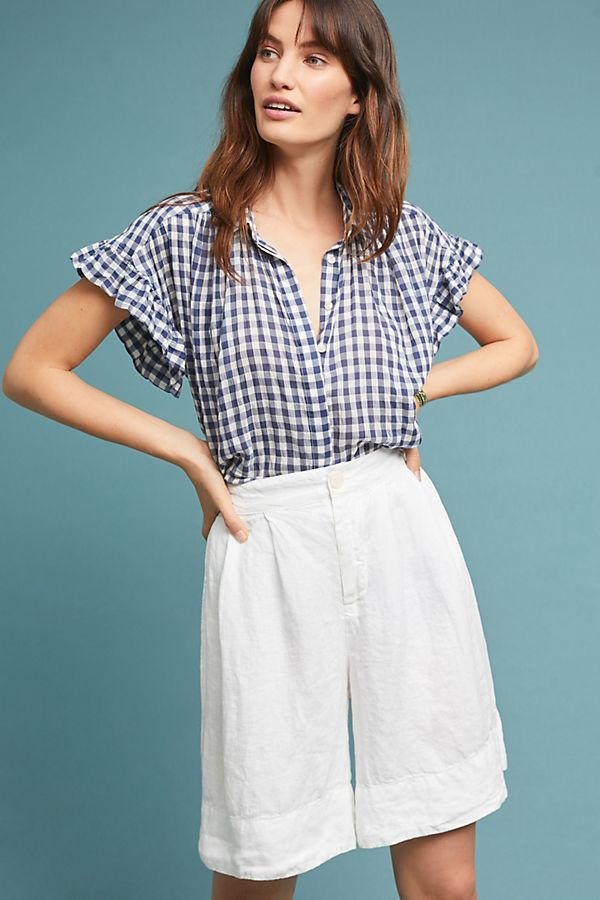 Linen High-Waisted Shorts | Anthropologie (US)