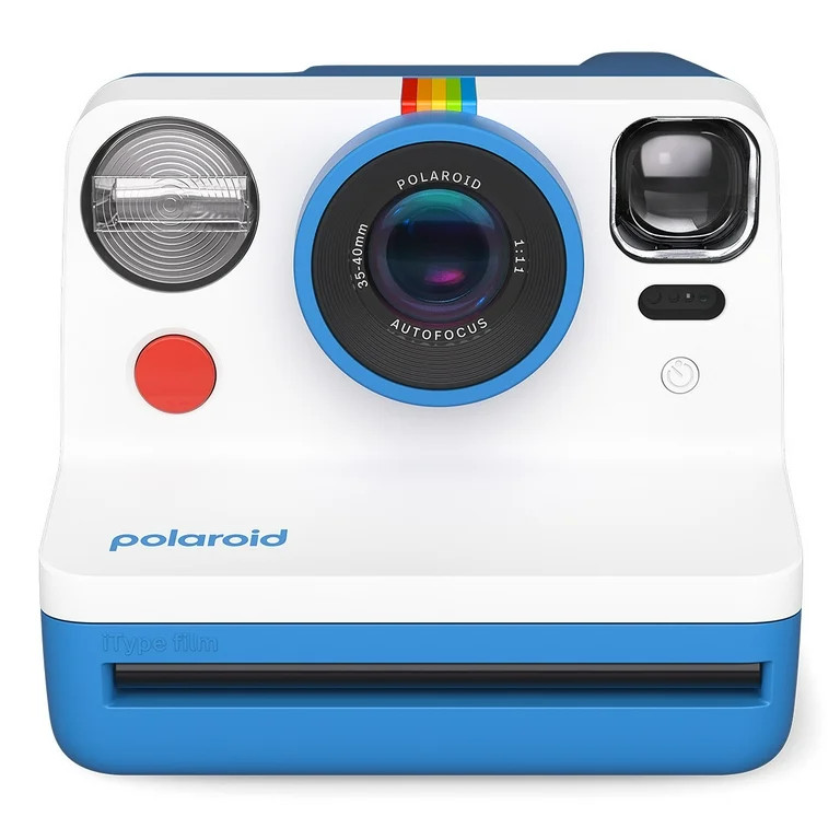 Polaroid Now Generation 2 i-Type Instant Camera with Autofocus 2-Lens System (Blue & White) | Walmart (US)