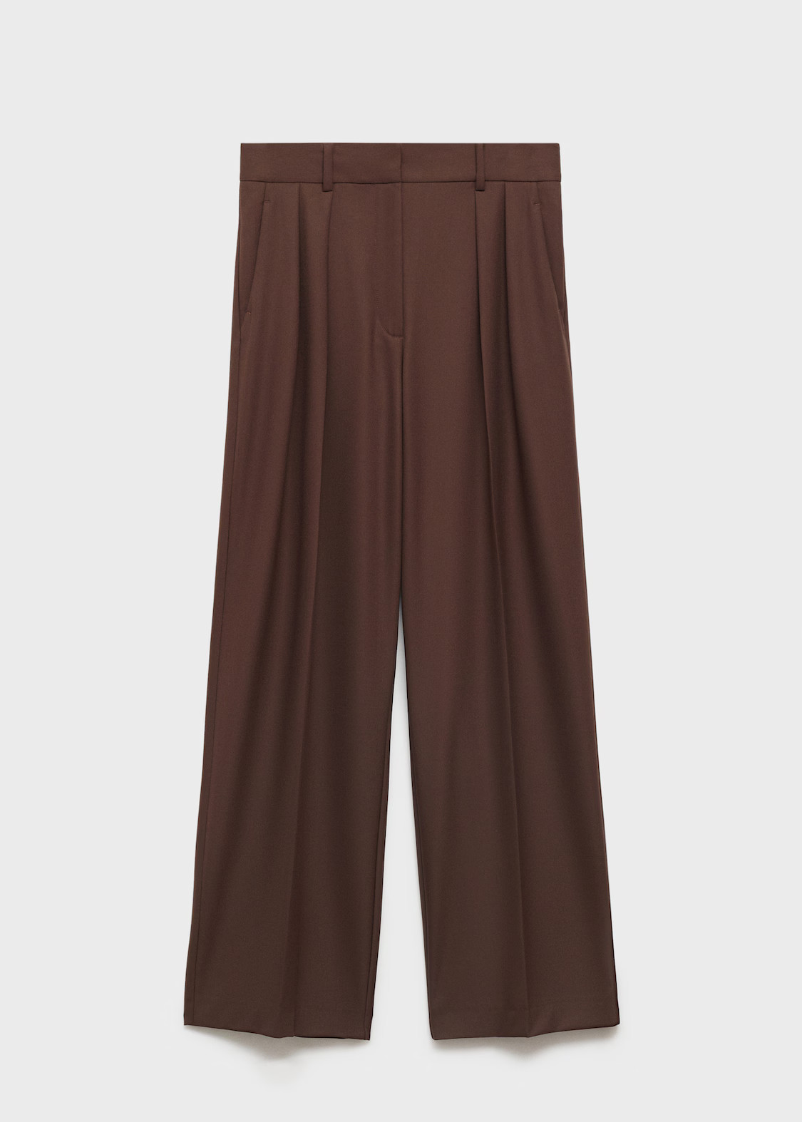 Wideleg pleated trousers | MANGO (UK)