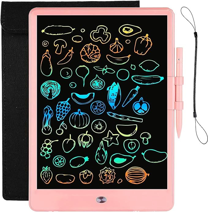 LCD Writing Tablet for Kids Doodle Board with Bag, Electronic Digital Colorful Screen Drawing Tab... | Amazon (US)