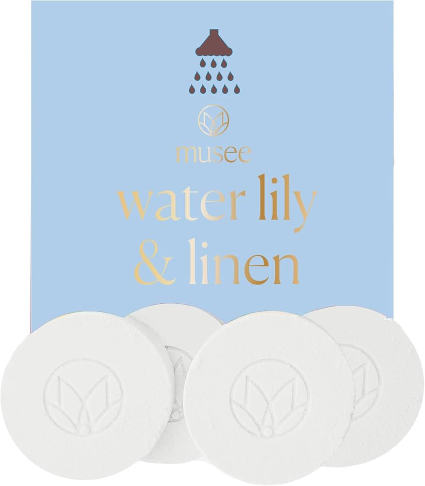 Musee Shower Steamers, Water Lily & Linen, Aromatherapy Gift Set for Women, Handmade in USA, Para... | Amazon (US)