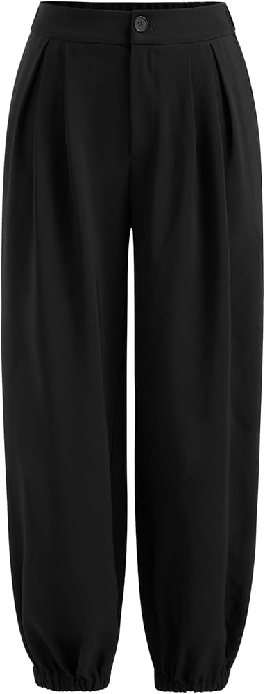 CIDER Women's Balloon Joggers Pants High Waist Botton Casual Stylish Trousers | Amazon (US)