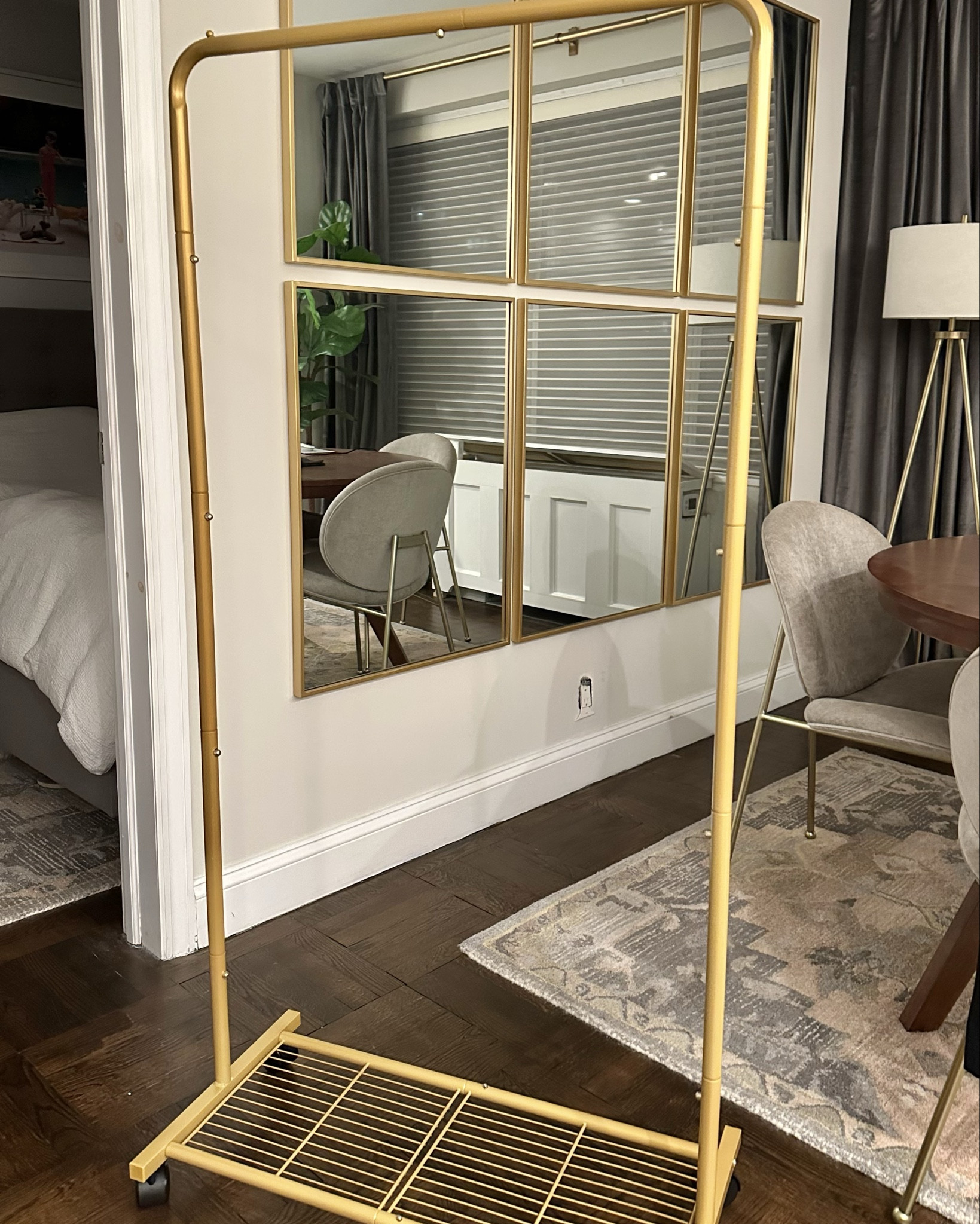 This rolling rack made packing so much easier to see everything I was planning! Under $40  The best part is the bar part easily snaps together so you can take it apart after your trip and store under your bed or a closet. Took 8 minutes to put together. Could also use to plan out your outfits for the week. 

Vacation 
Trip planning
Organization 
Weekly outfits
Fall ideas
Travel hack
Garment rolling rack

#LTKStyleTip #LTKTravel #LTKFindsUnder50