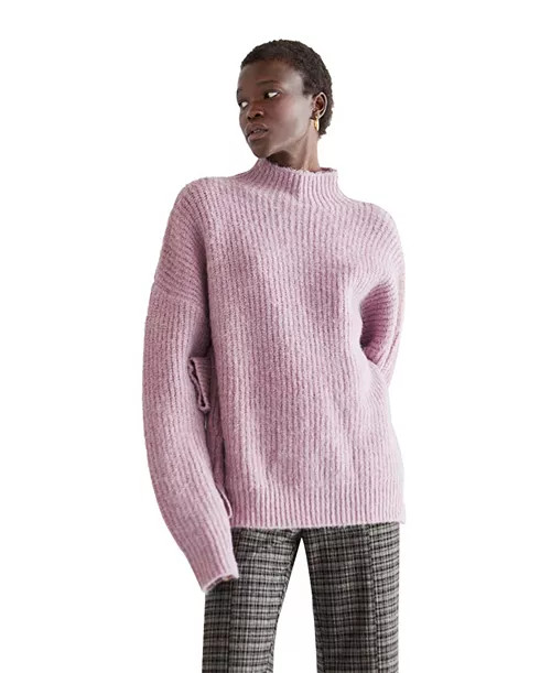 Women's Isabel Wool Blend Mock Neck Sweater | Macy's