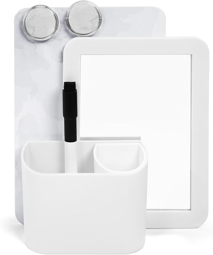 White Marble Locker Accessories - 7 Piece Locker Decor, Girls Locker Accessories Aesthetic, Locke... | Amazon (US)