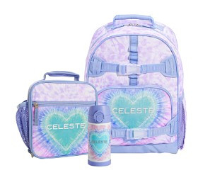 Mackenzie Lavender Heart Tie-Dye Backpack & Lunch Bundle, Set of 3 | Pottery Barn Kids