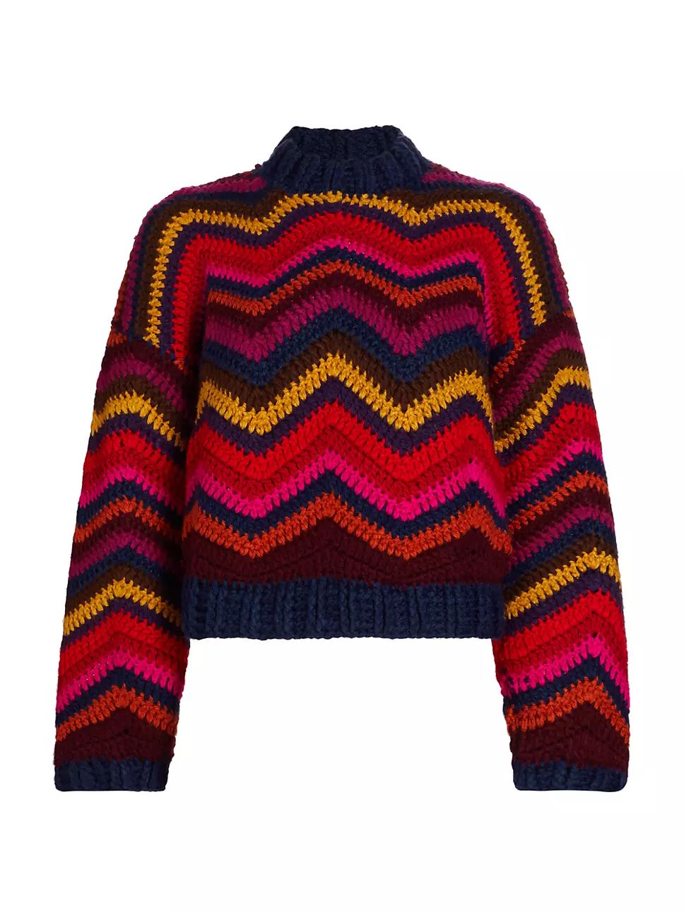 Colorful Waves Crochet Sweater | Saks Fifth Avenue