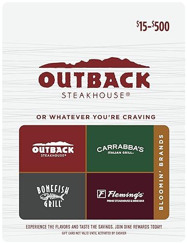 Bloomin Brands Inc. Outback Steakhouse Multibrand Restaurant Gift Card | Amazon (US)
