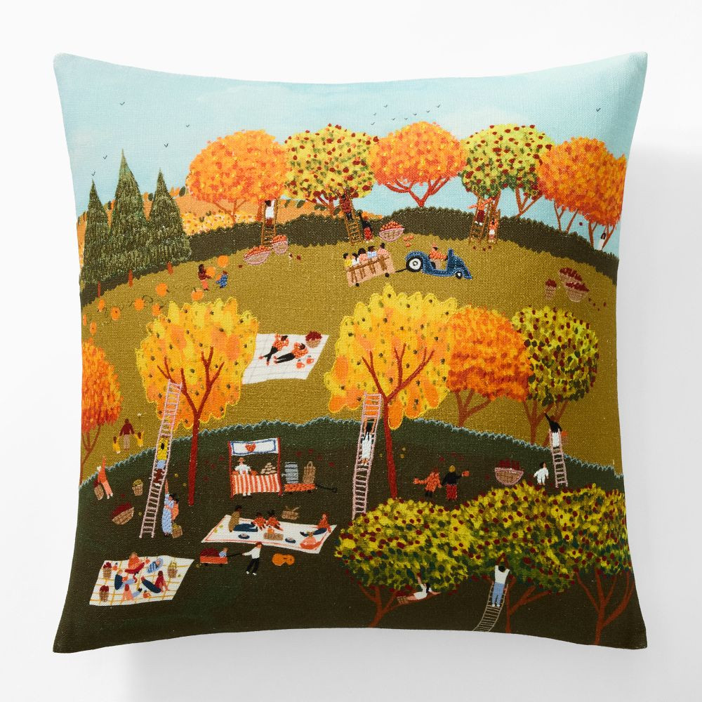 Nicole Cicak Apple Picking Pillow Cover | West Elm (US)