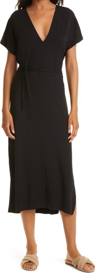 Double V-Neck Knit Popover Dress | Nordstrom