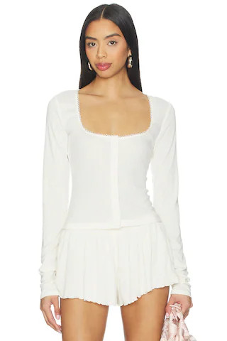 Lovers and Friends Isobel Top in Ivory from Revolve.com | Revolve Clothing (Global)