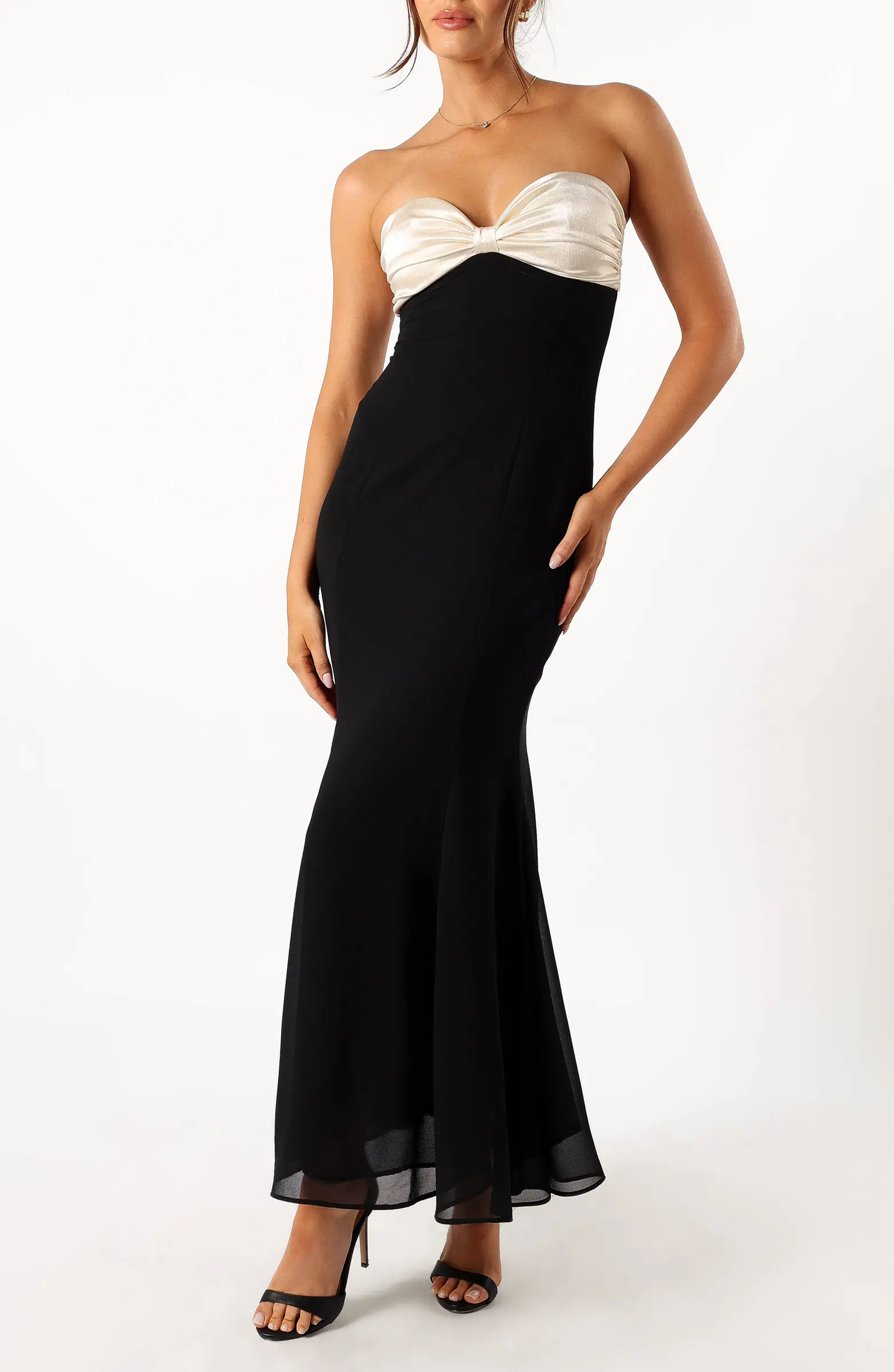 Cecilia Two Tone Strapless Maxi Dress | Nordstrom