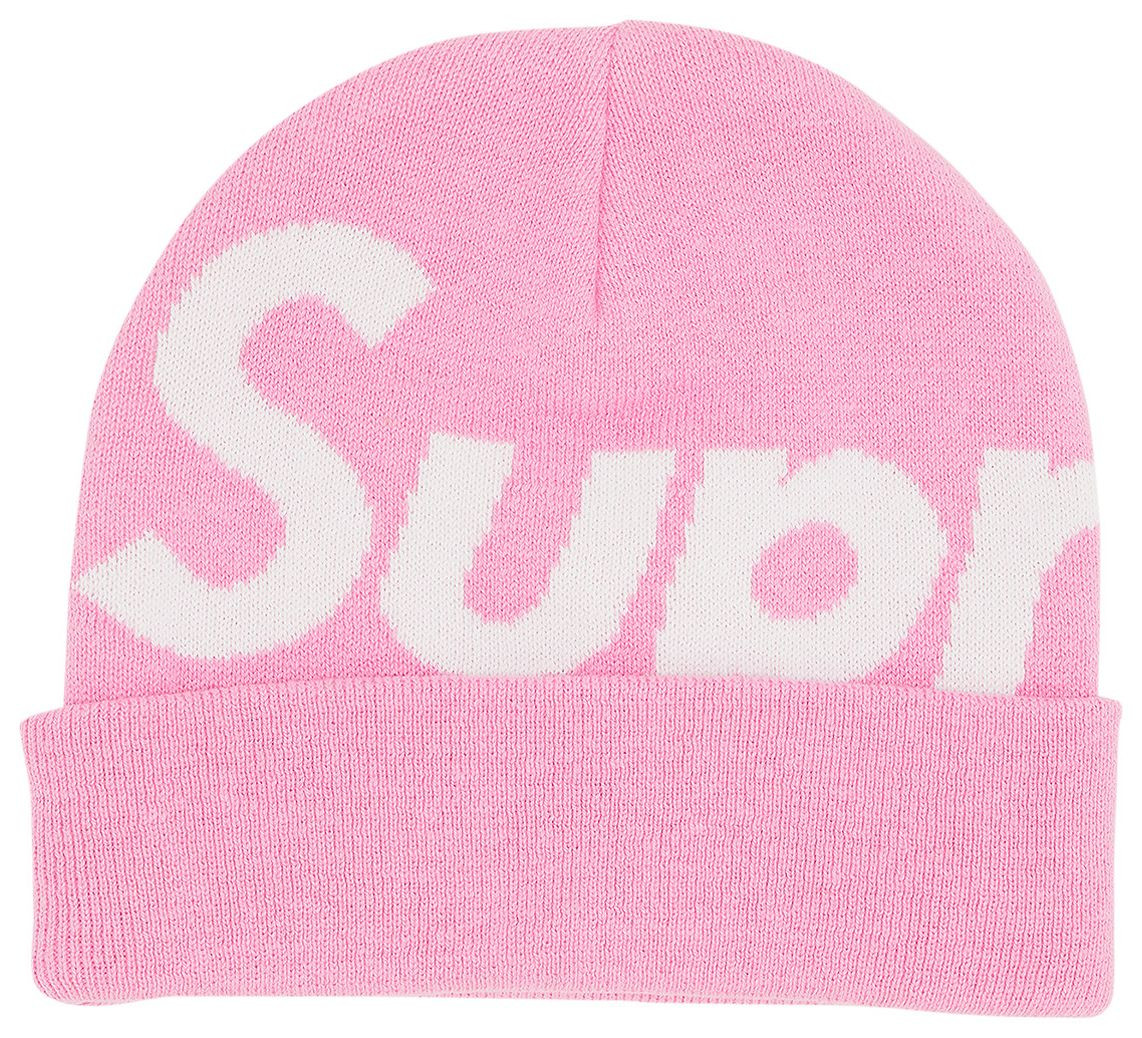 Supreme Big Logo Beanie 'Pink' | GOAT