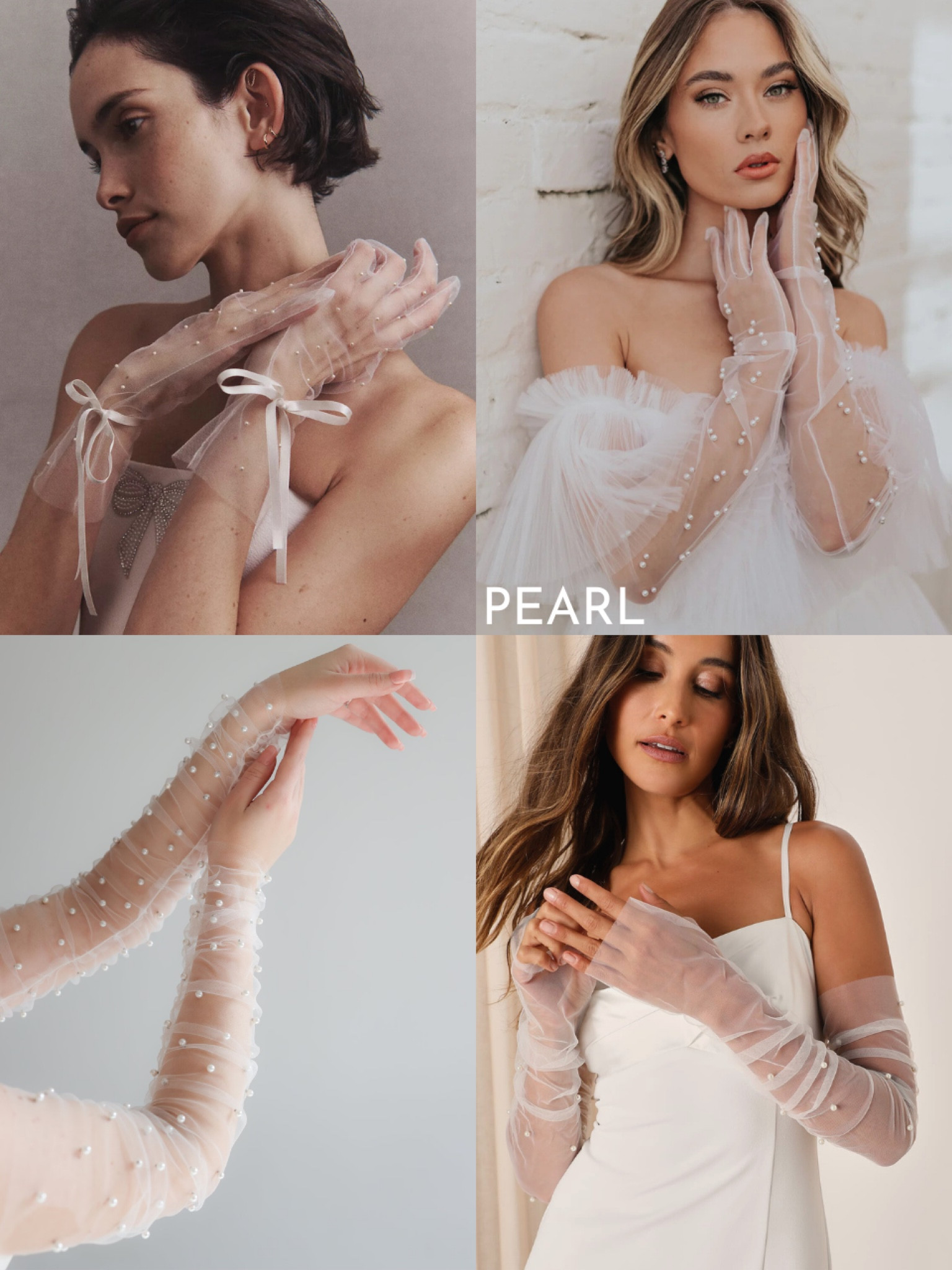 Pearl bridal gloves 