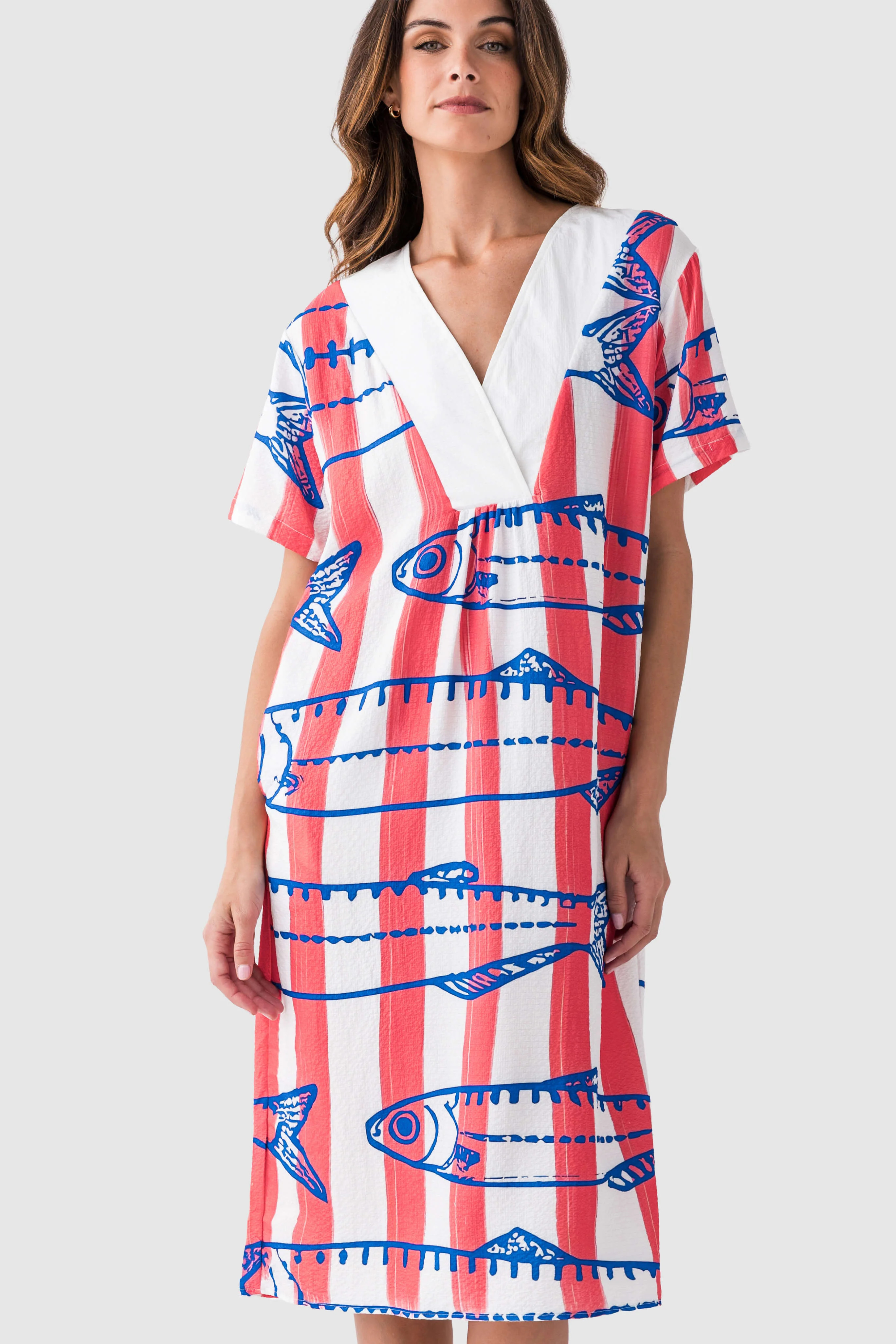 Marine Printed Dress | Social Threads