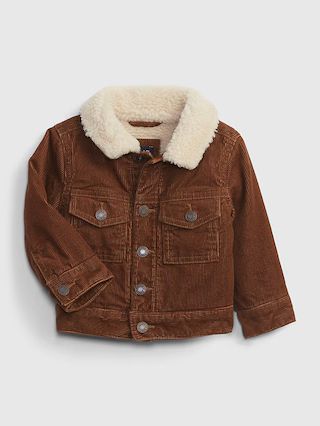 Baby Sherpa-Lined Corduroy Jacket | Gap (US)