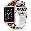 Lwsengme Compatible with Apple Watch Band 38mm 40mm 42mm 44mm, Soft Silicone Replacment Sport Ban... | Amazon (US)