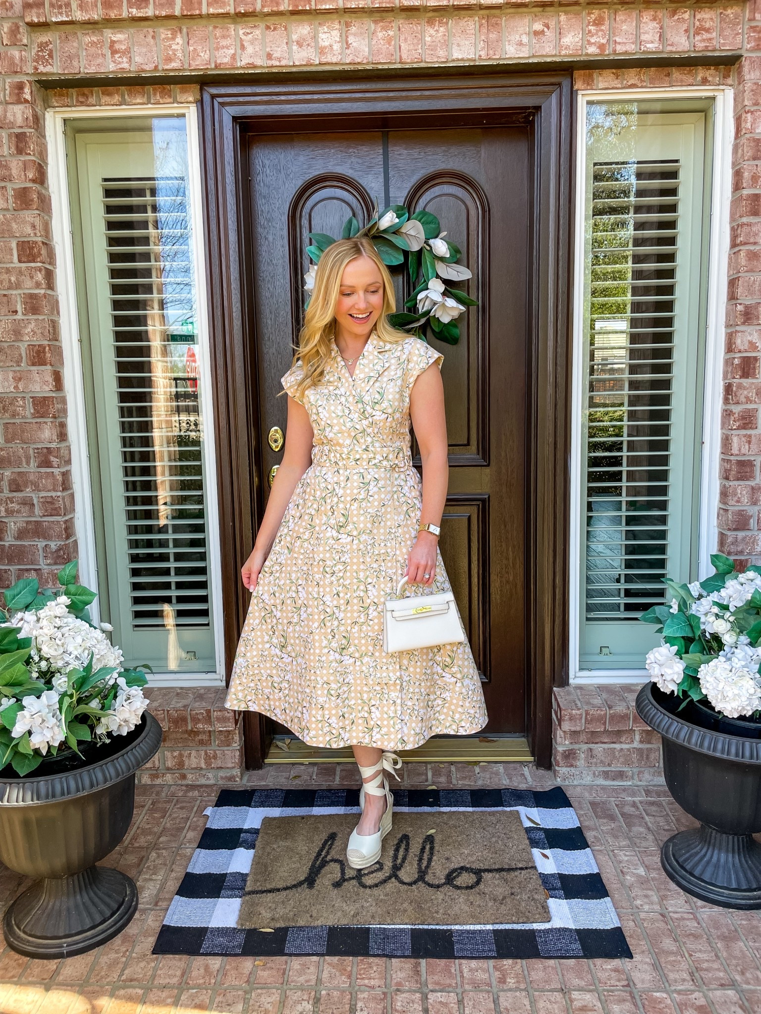 Love this yellow floral dress for spring and summer! Wearing a 0 

#LTKPetite #LTKSeasonal #LTKStyleTip