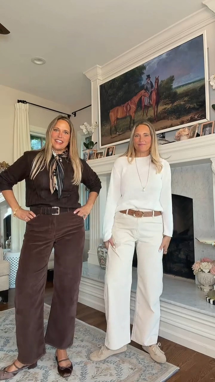 These are the must-have pants for fall! A barrel pant that comes in a stretch corduroy fabric! It’s giving Ralph Lauren without the price tag!