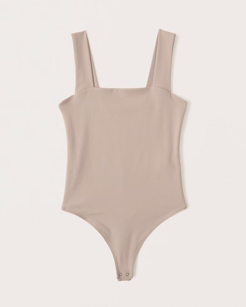 Women's Double-Layered Seamless Fabric Squareneck Bodysuit | Women's | Abercrombie.com | Abercrombie & Fitch (US)