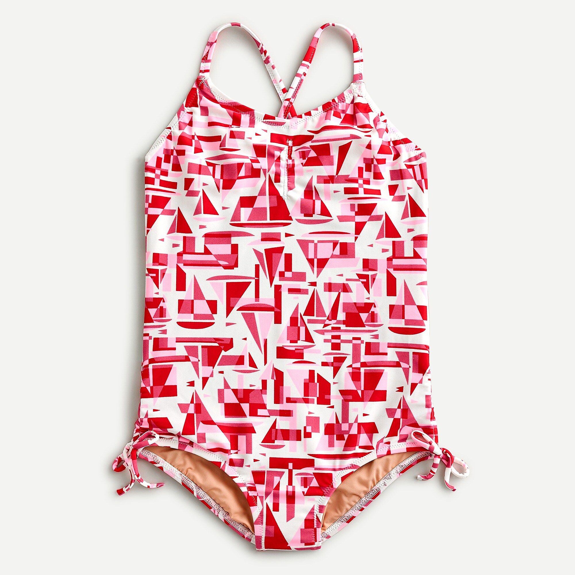 Girls' side-tie detail one-piece swimsuit | J.Crew US